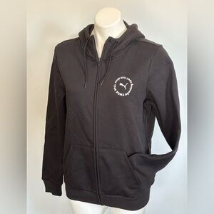 Puma Black Full-Zip Hoodie NWT